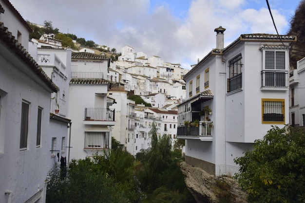 Setenil de las bodegas Spain 08 november 2019 Setenil de las Bodegas village one of the beautiful white villages of Andalusia Spain