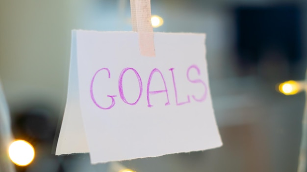 Setting clear goals for personal growth and success driving motivation