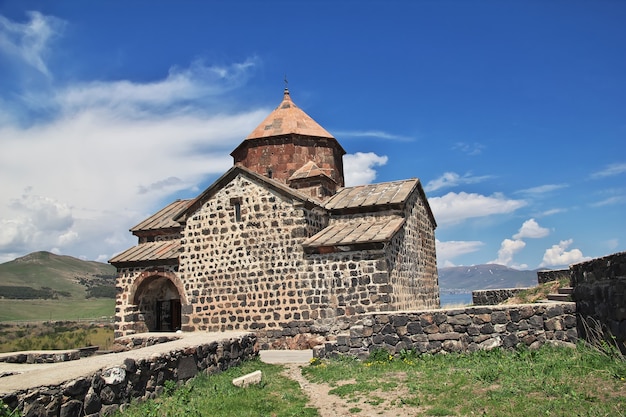 Sevanavank monastery on Sevan lake in Armenia