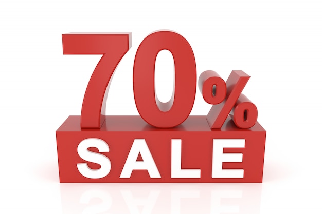 Seventy percent sale