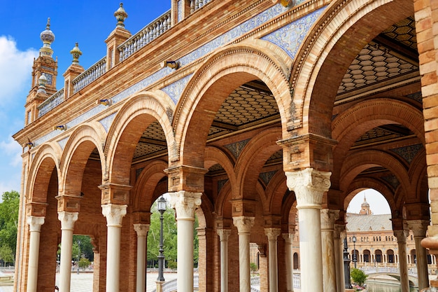 Seville Sevilla Plaza de Espana Andalusia Spain