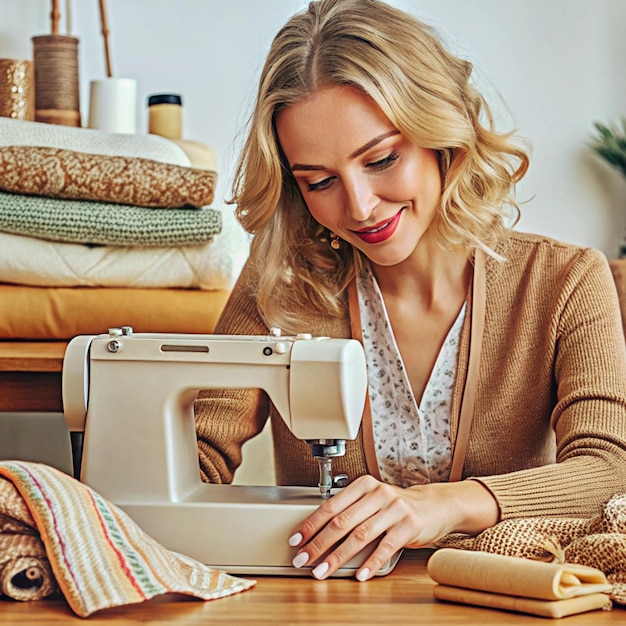 Photo sewing skills crafting textiles with precision and creativity