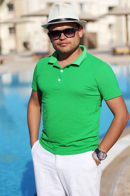 Sexy Man On Beach In Summer