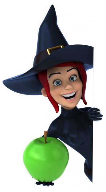 Sexy witch - 3D Illustration