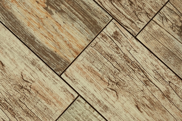 Shabby brown wooden planks