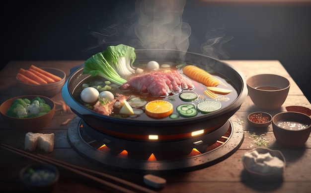 shabu-shabu japanese food photo