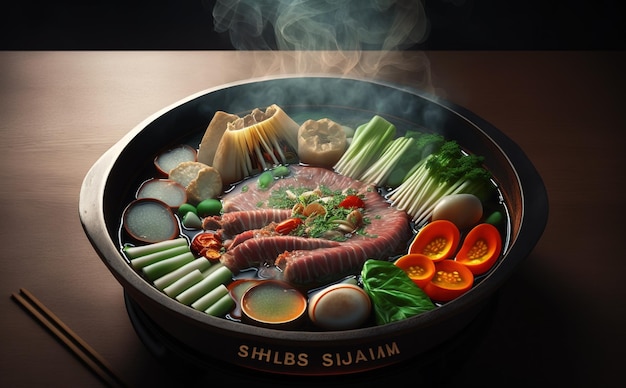 shabu-shabu japanese food photo