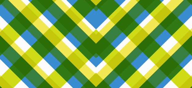 Shades of blue lime green plaid geometric background