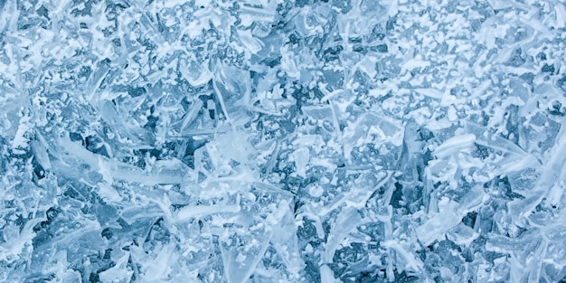 Shades of deep blue create an ethereal ambiance on this abstract ice background