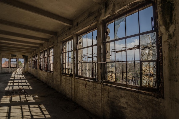 Shadow of lattice windows