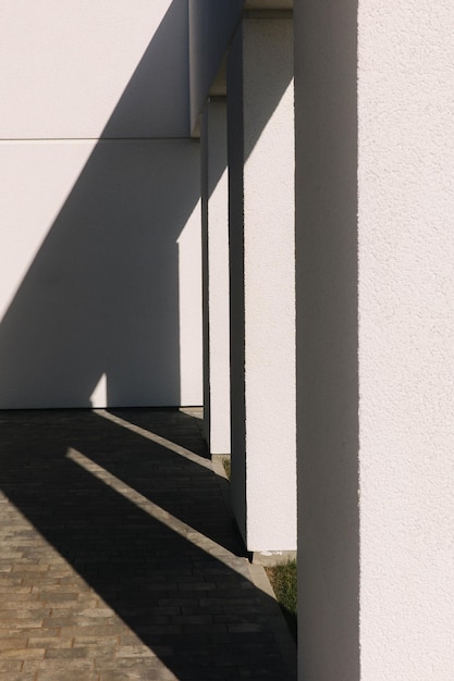 Shadow on the white wall textures black and white