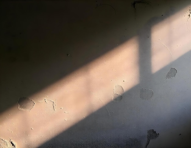 Photo a shadow of a window and a shadow on a wall