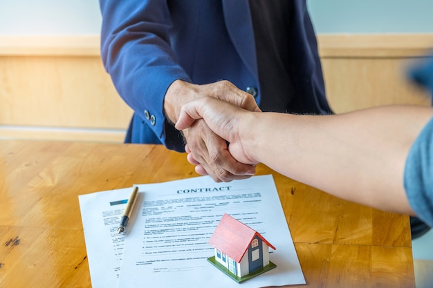 Shake hands for home trading