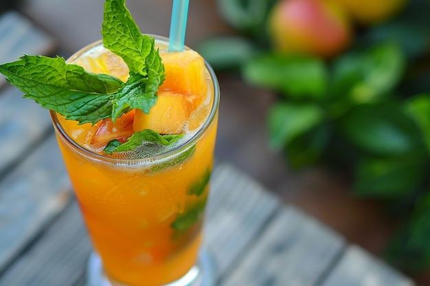 Shake up a fruity Sukkot mocktail garnished with m generative ai