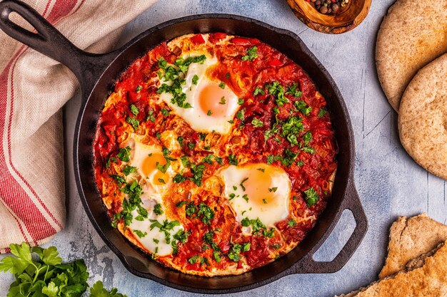 Shakshuka in a Frying Pan