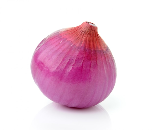 Shallots isolated on white background