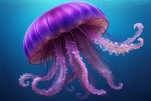 Shallow Focus Photo of Pink and Brown Jellyfish