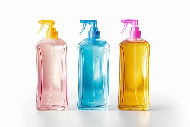 Shampoo Bottles Isolated in Transparent Background