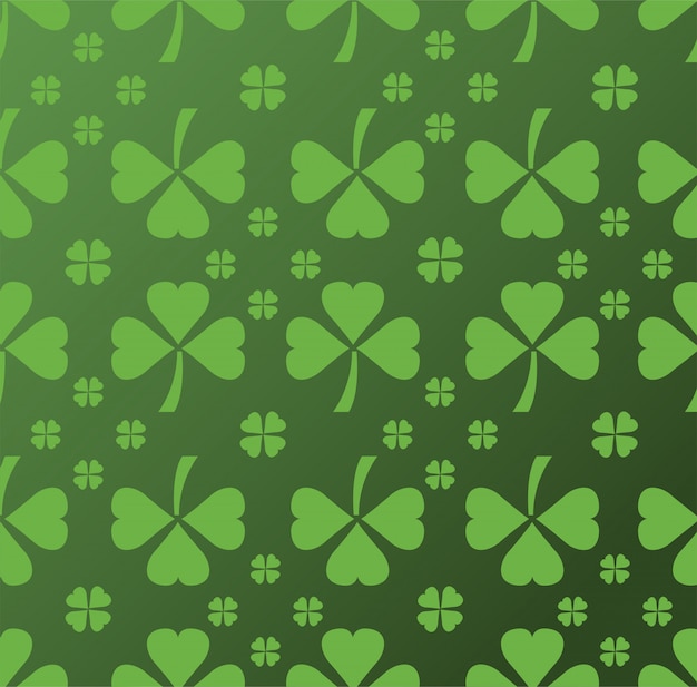 Shamrock pattern vector