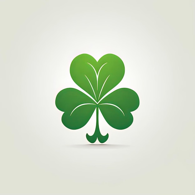 Photo shamrock symbol logo design