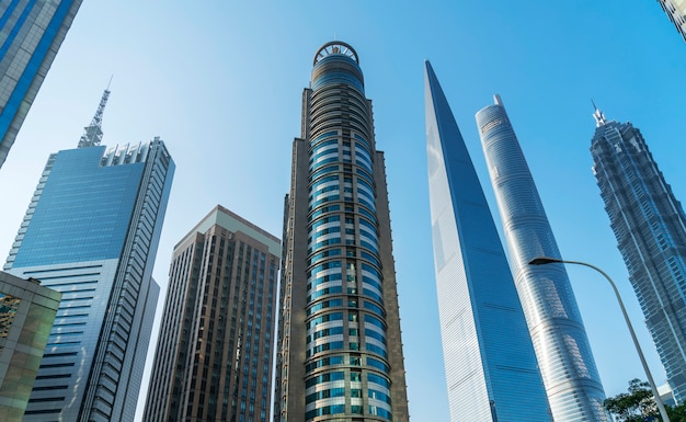 Shanghai Lujiazui financial district skyscrapers