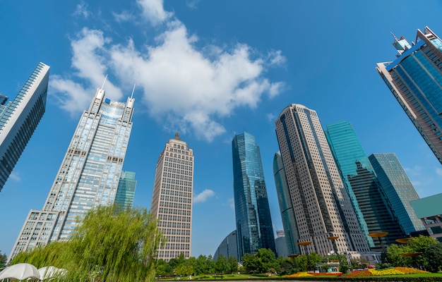 Shanghai Lujiazui financial district skyscrapers