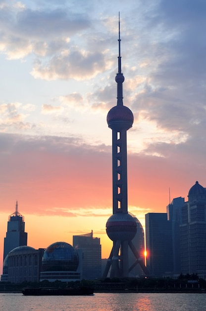 Shanghai morning sunrise