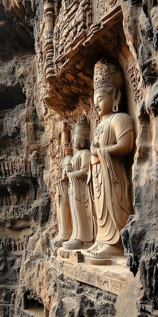 Shanxi Yungang Grottoes Super Real Scene