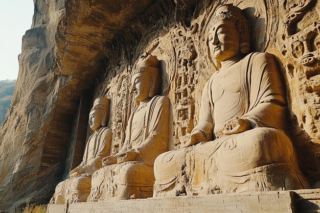 Shanxi Yungang Grottoes Super Real Scene