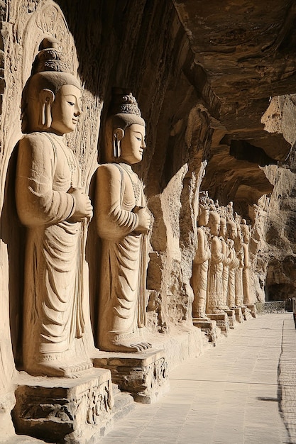 Shanxi Yungang Grottoes Super Real Scene