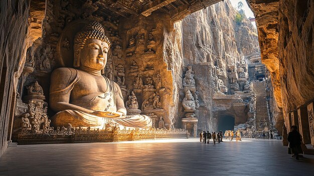 Shanxi Yungang Grottoes Super Real Scene