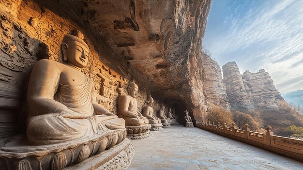 Shanxi Yungang Grottoes Super Real Scene