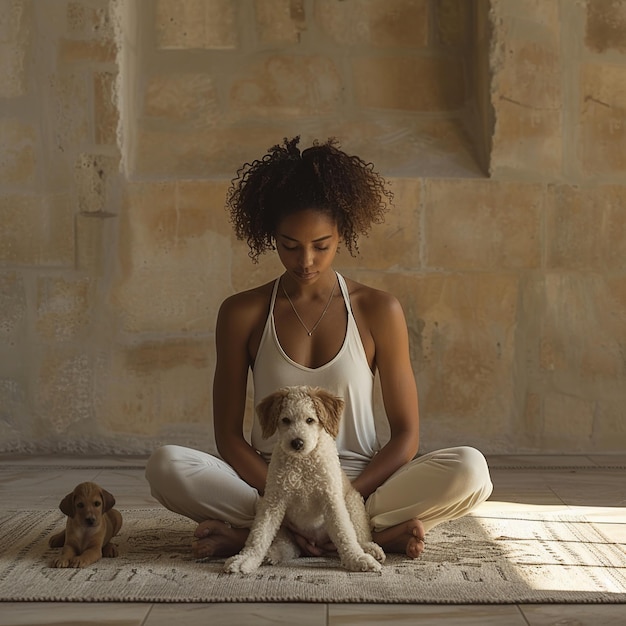 Shared Morning Wellness Dog and Owner Yoga