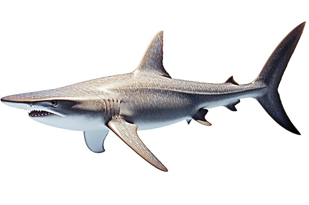 A shark isolated on white background