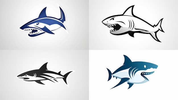 A shark and a shark logo for shark week