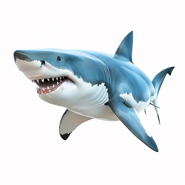 a shark with a shark on its head is shown in the picture