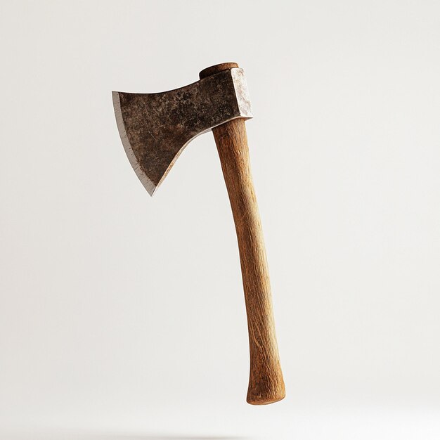 Photo sharp axe on flat back