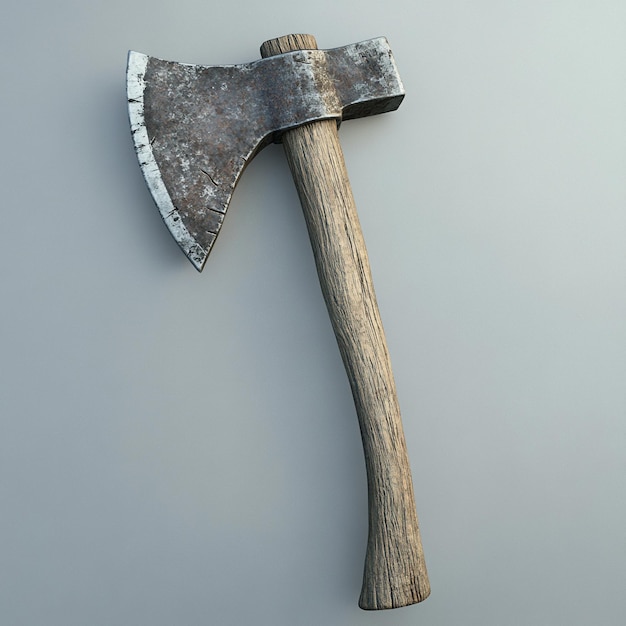 Sharp axe on flat back