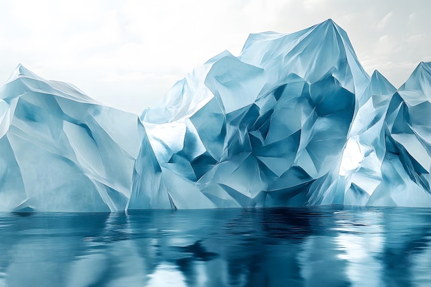 Photo sharpedge iceberg abstract art