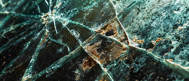 Shattered Glass Texture CloseUp Abstract Background Concept