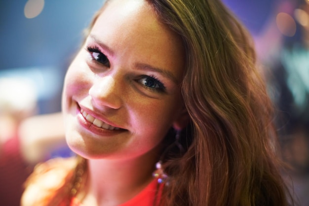 She got such a gorgeous smile. Cropped portrait of an attractive young brunette.