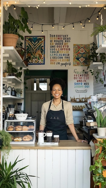 She is proud for her small coffee shop