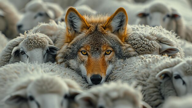 Sheep hiding among wolves