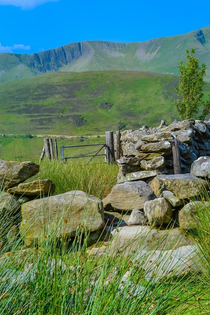 Sheep pen in the mountains made of large stone