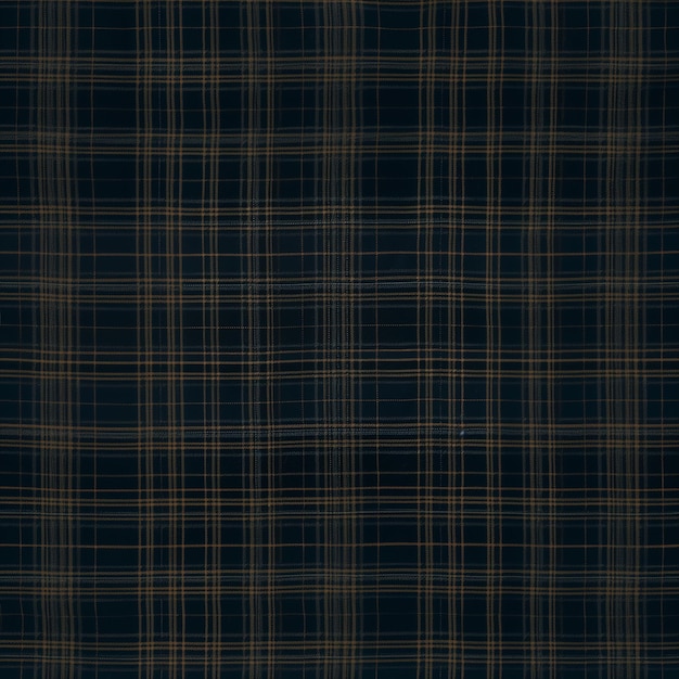 a sheet of brown and blue checkered fabric