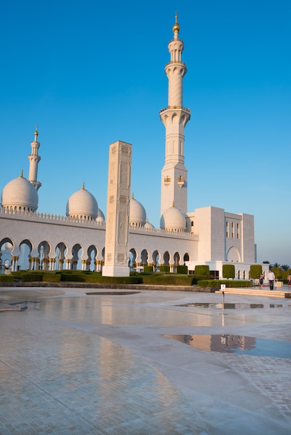 Sheikh Zayed White Mosque in Abu Dhabi, UAE