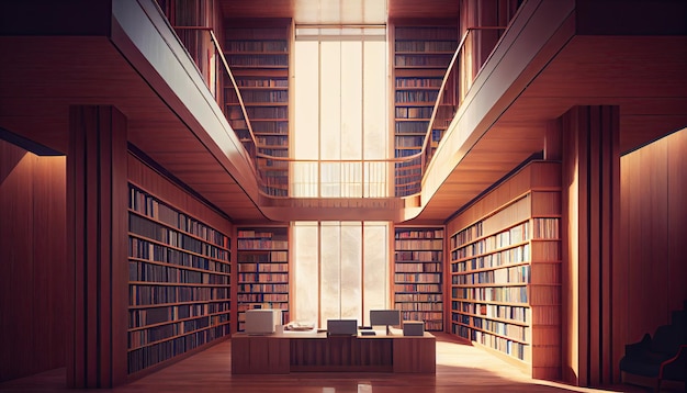 Shelf with books