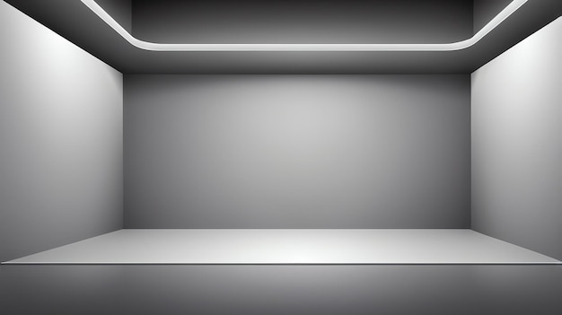 Photo a shelf with a light