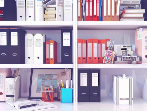 Photo a shelf with many books including one that saysnoon it