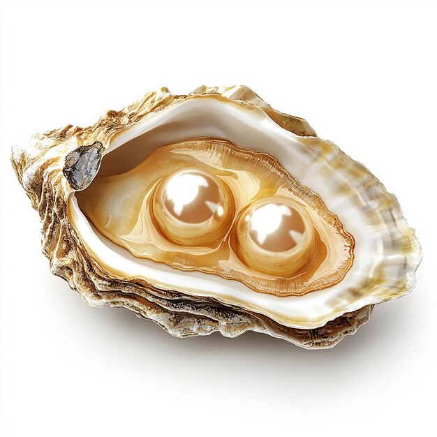 a shell with diamonds on it and a pearl inside